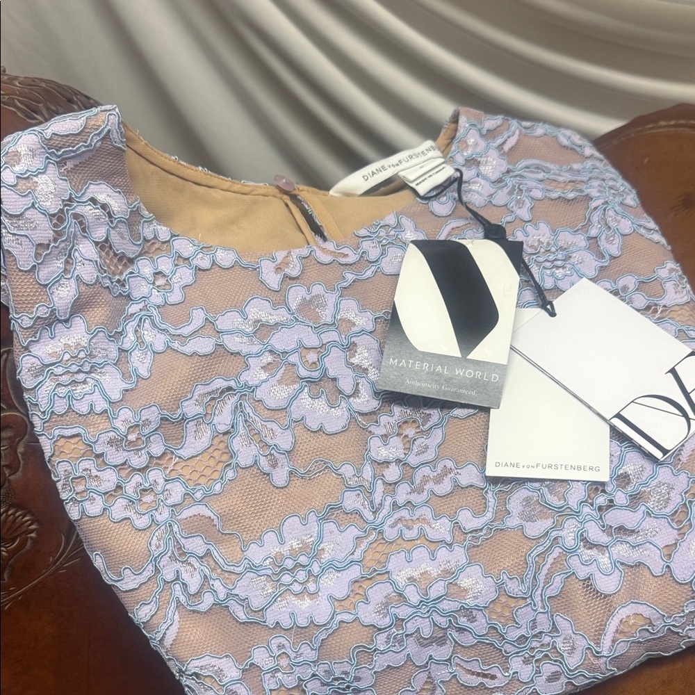 Diane Von Furstenberg Pastel Lace shirt